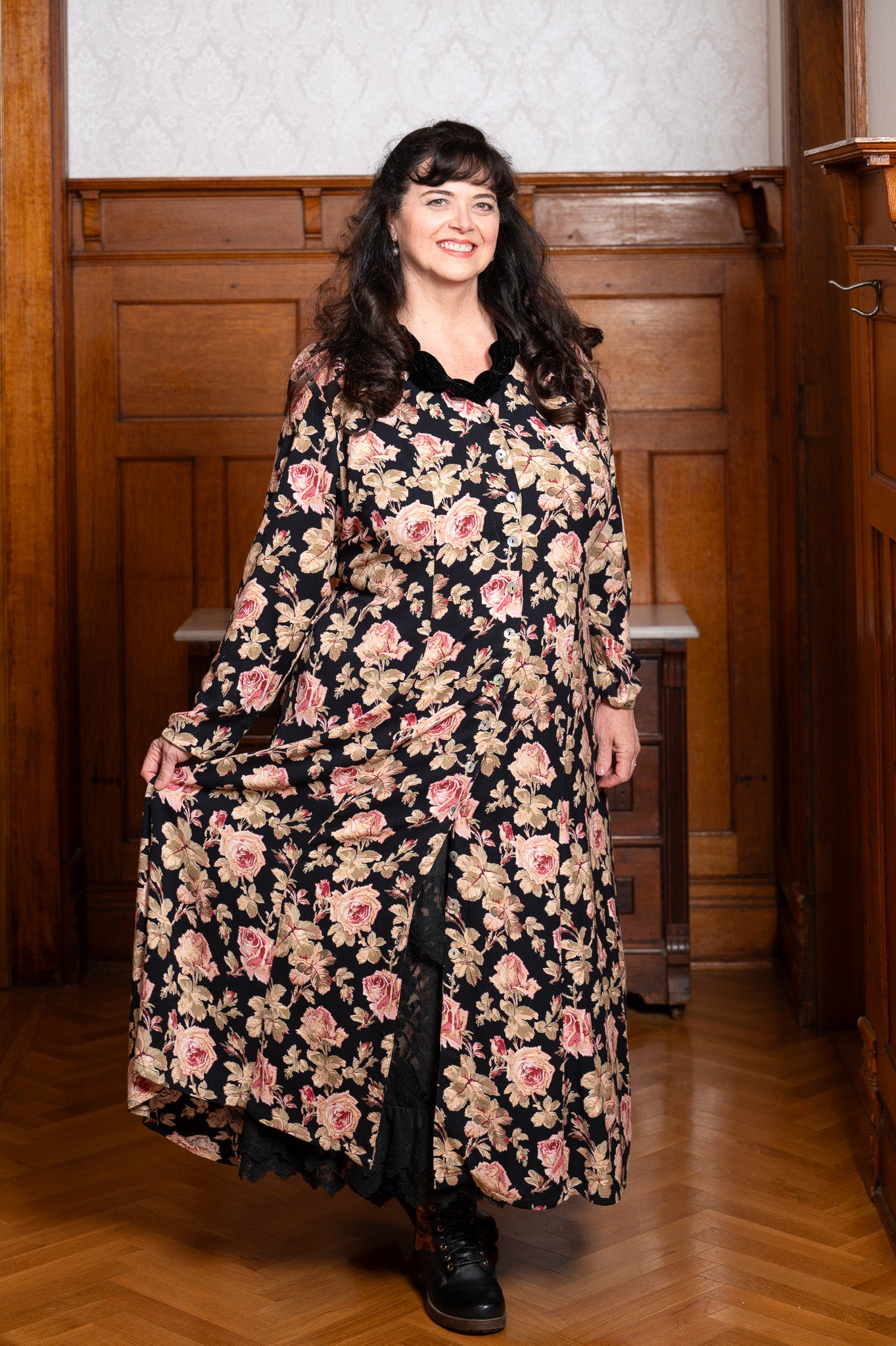 The Moonlit Petal Dress