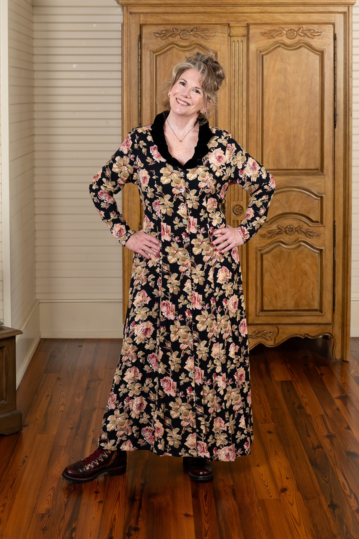 The Moonlit Petal Dress