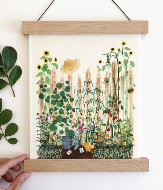 Mother's Garden Watercolor Illustration