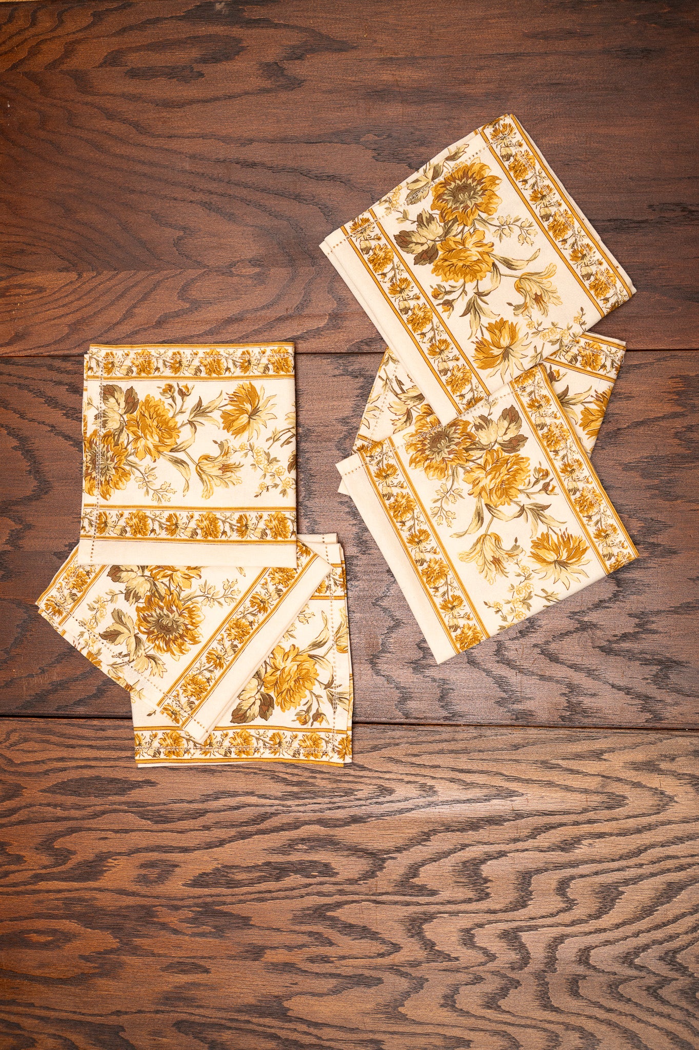 Musical Floral Luncheon Napkin, Set of 6