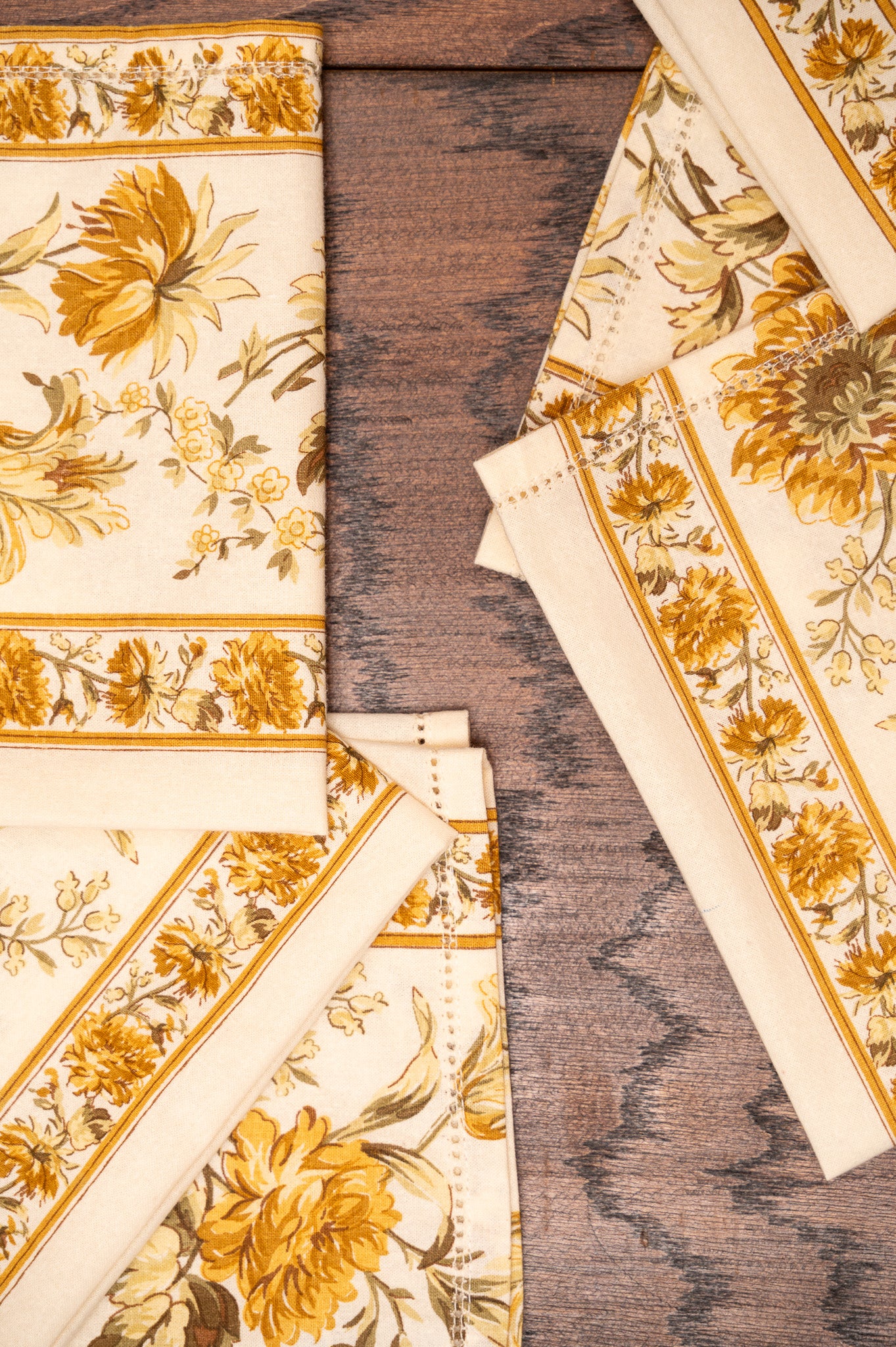 Musical Floral Luncheon Napkin, Set of 6