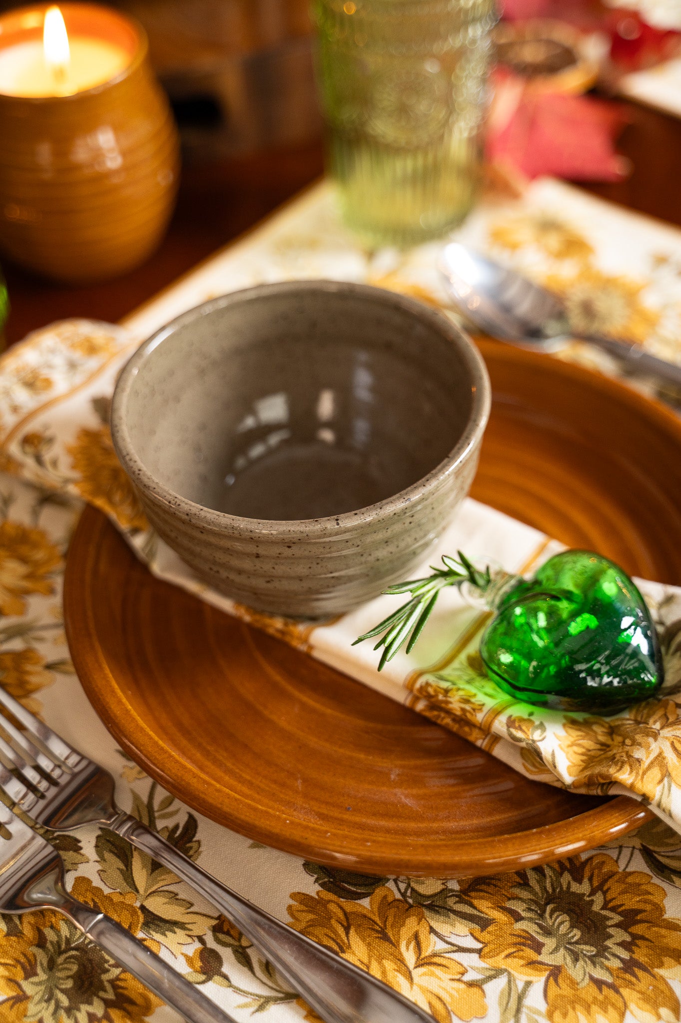 Let's Dip Again Small Ridges Bowl in Mocha