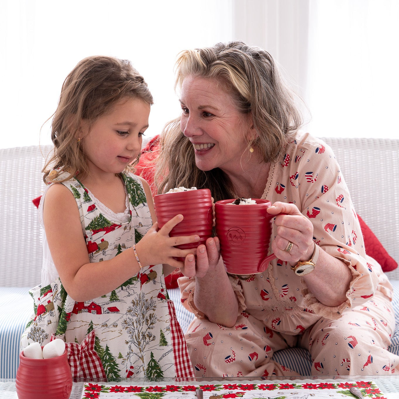 Modern Prairie Signature Impression Mug in Ruby Red