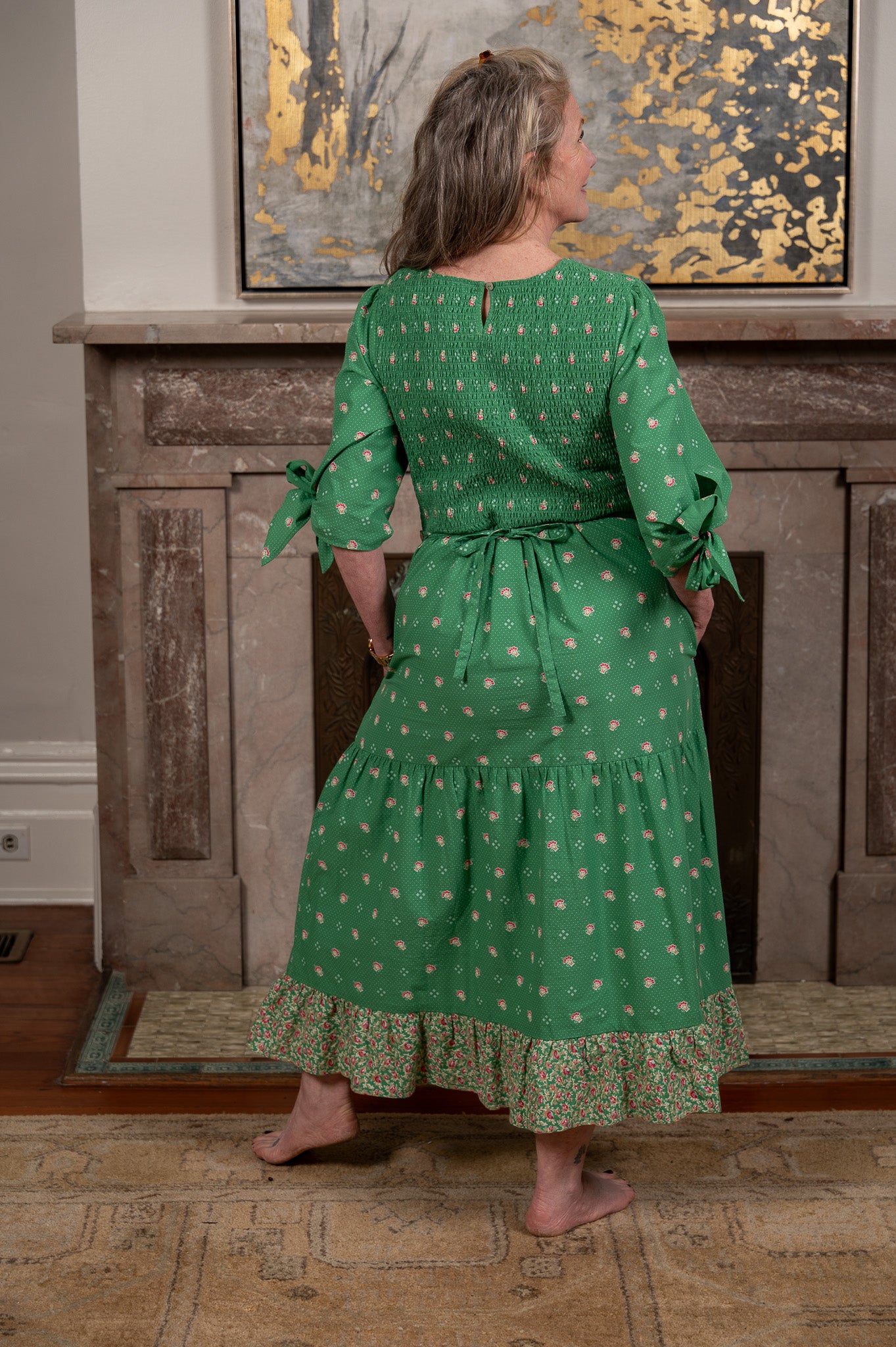 New Calais Dress in Green