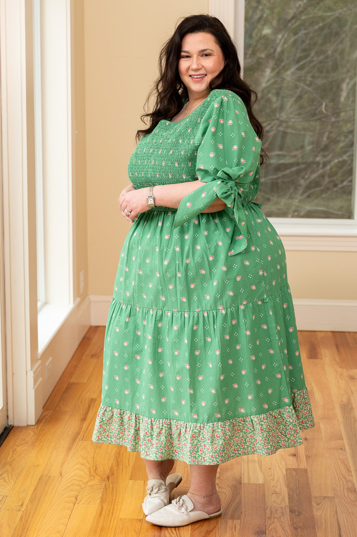 New Calais Dress in Green
