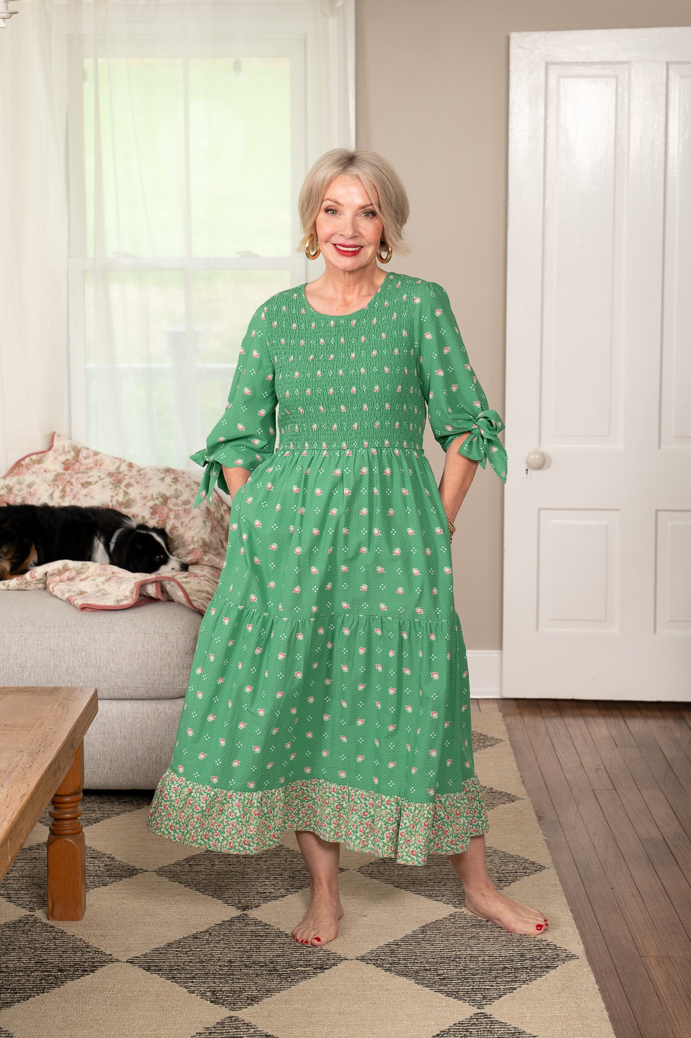 New Calais Dress in Green