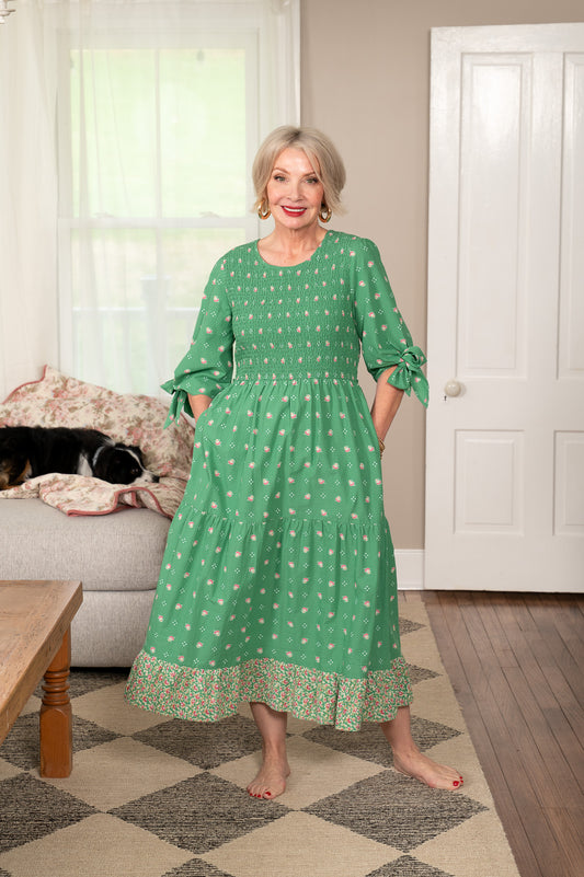 New Calais Dress in Green