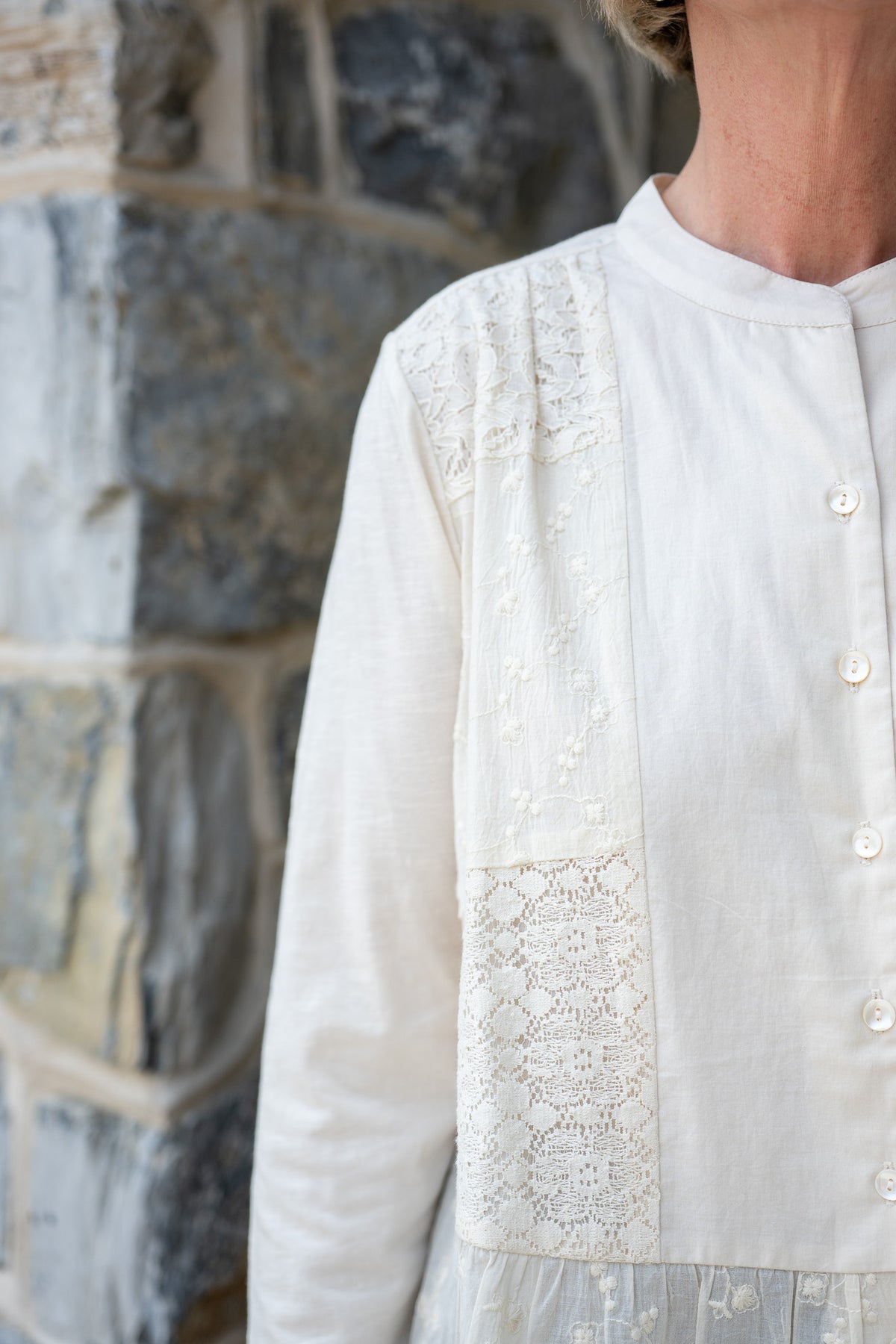 Nostalgia Blouse in Ecru
