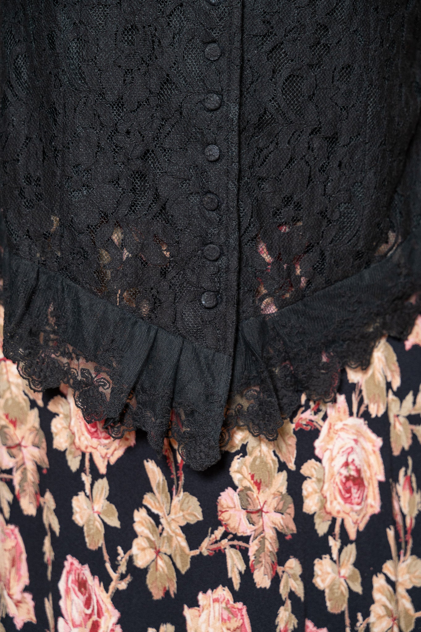 Operetta Lace Blouse in Black