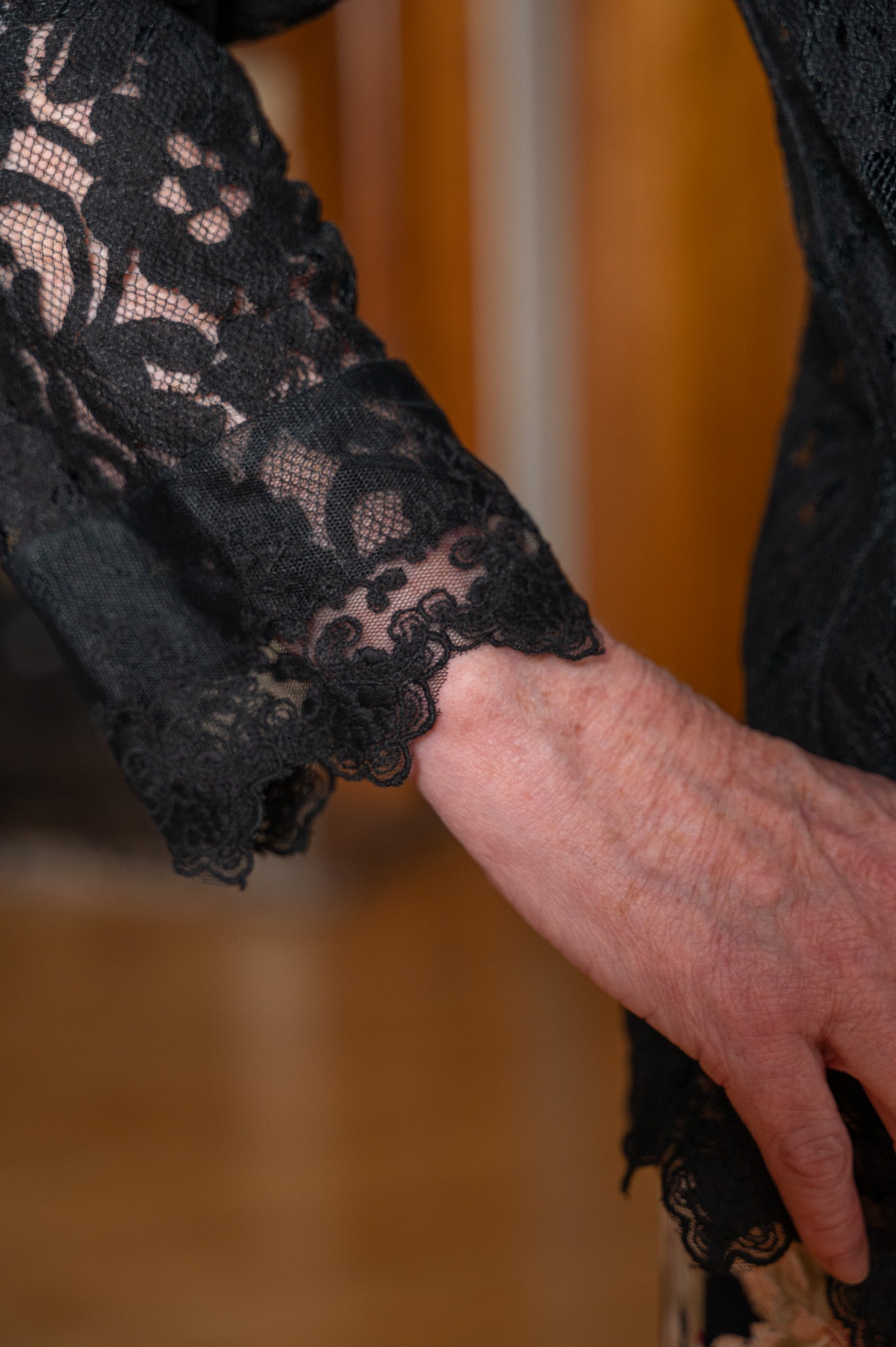 Operetta Lace Blouse in Black