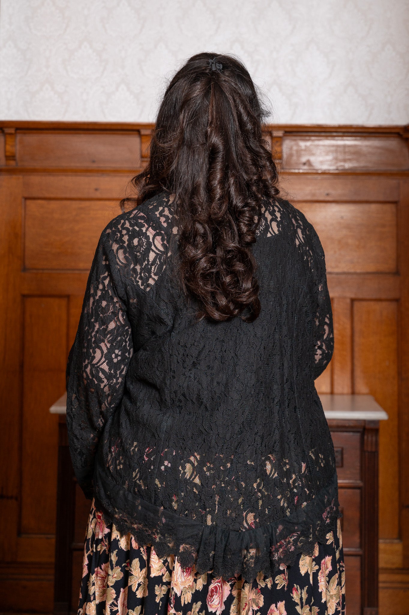 Operetta Lace Blouse in Black