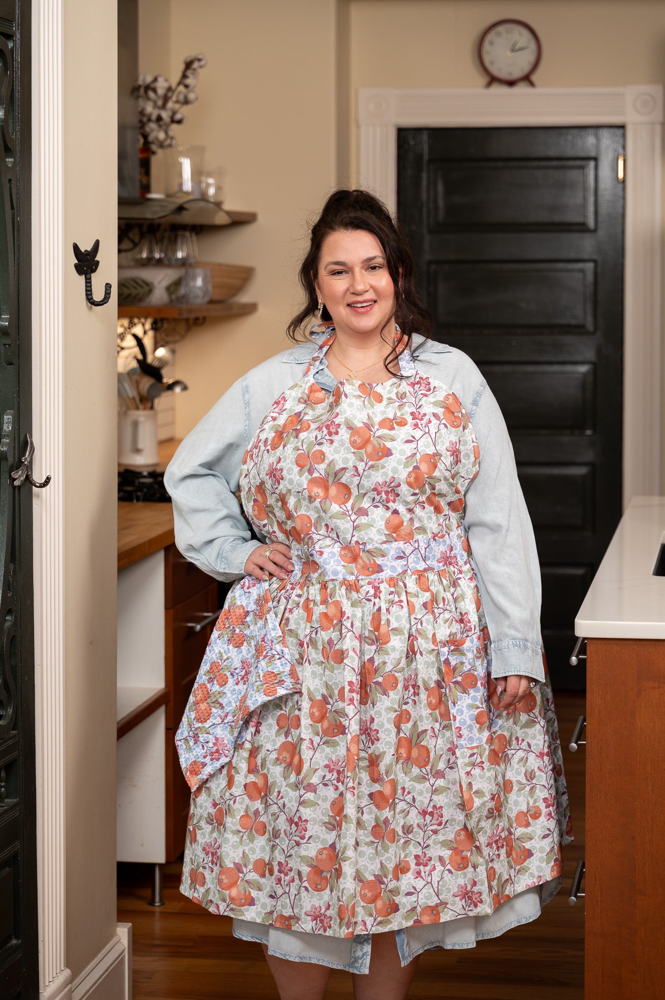 Orange Blossom Pastime Apron & Tea Towel Set - Modern Prairie Inc.