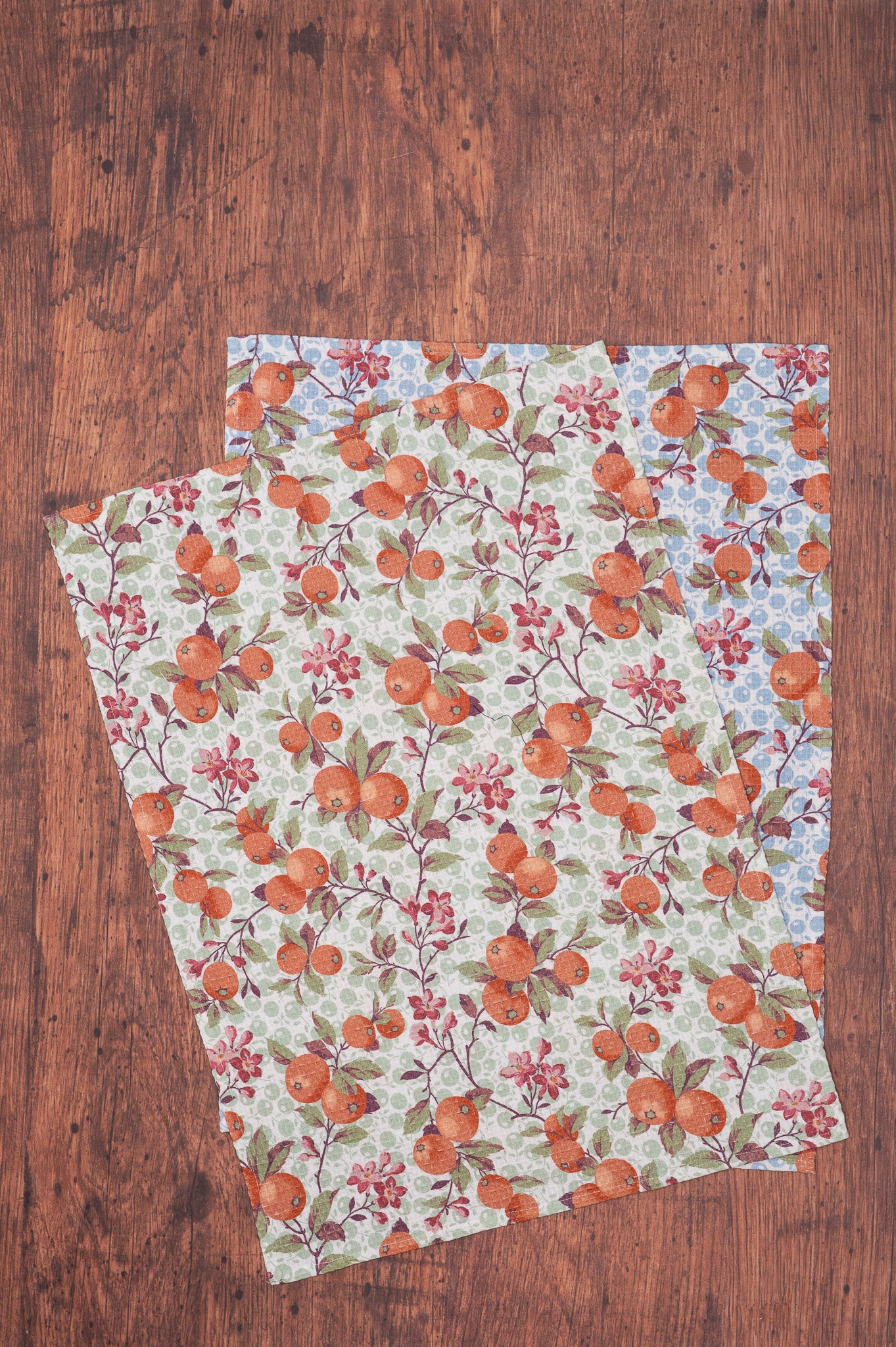 Orange Blossom Tea Towels, Set of 2