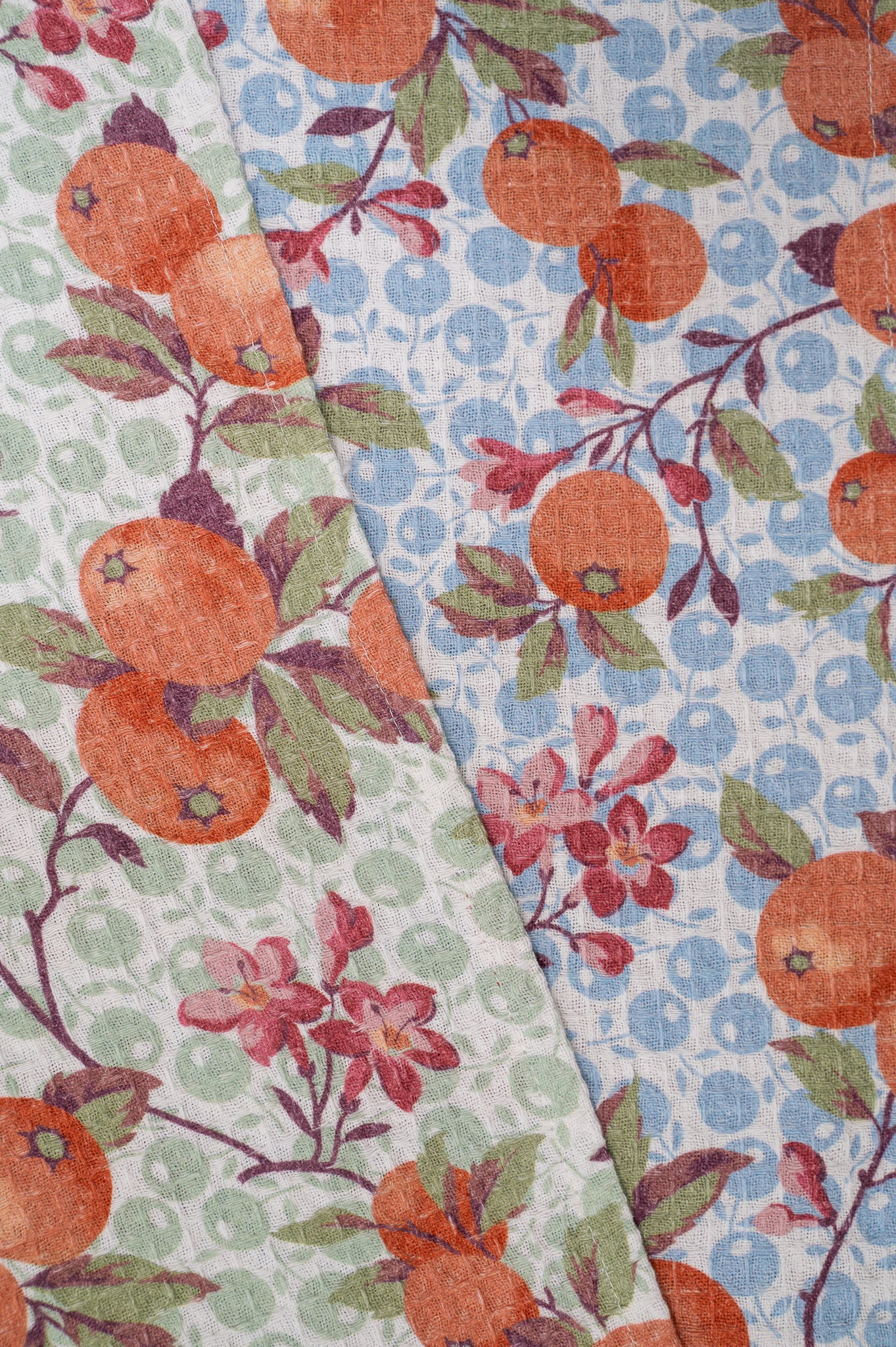 Orange Blossom Tea Towels, Set of 2