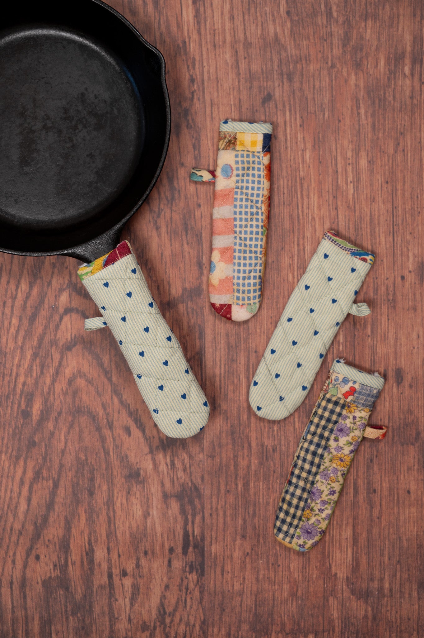 Patch Parade Skillet Handle Covers, Set of 4