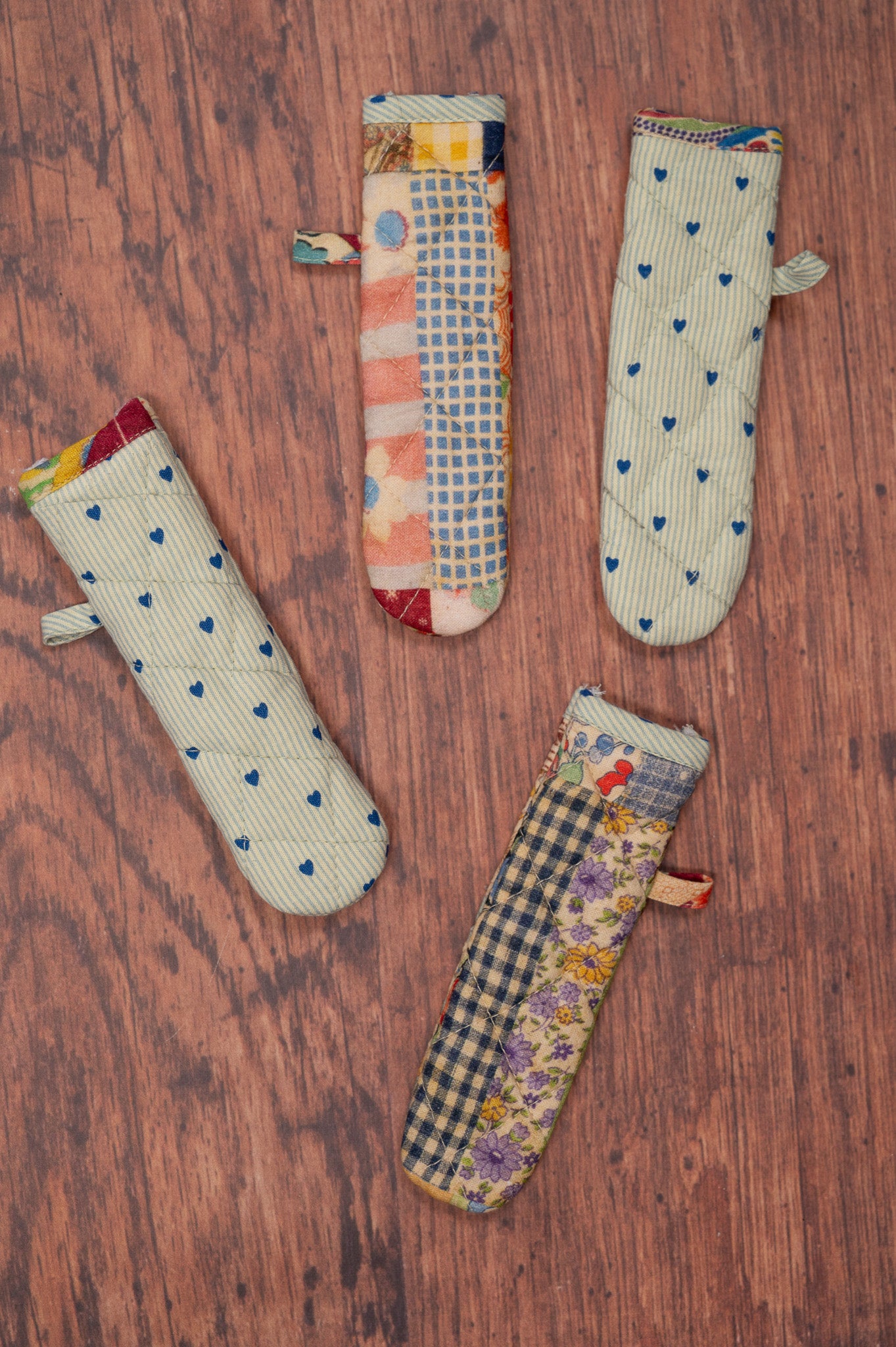 Patch Parade Skillet Handle Covers, Set of 4