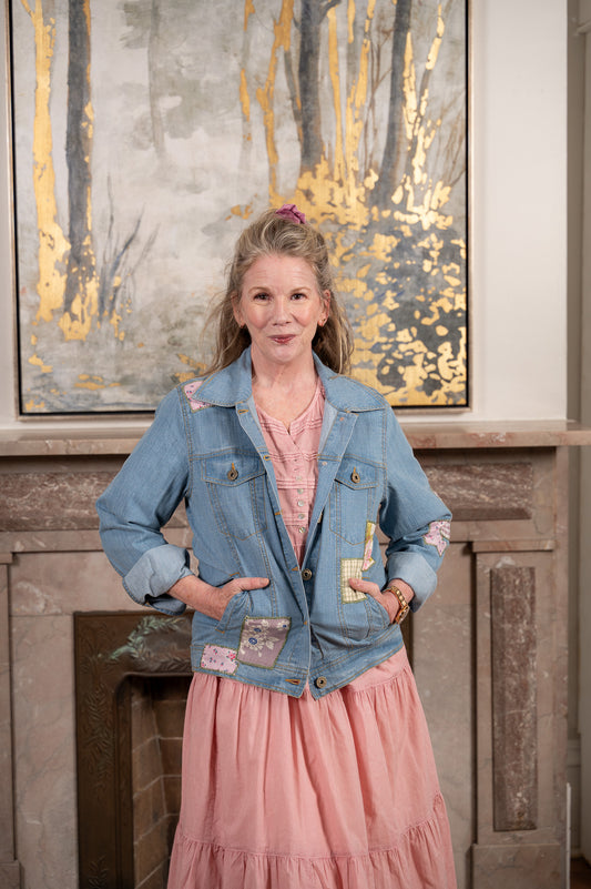The Patchwork Wanderer Denim Jacket