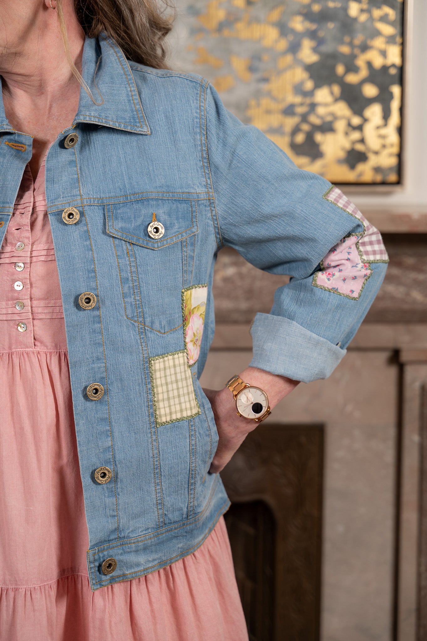 The Patchwork Wanderer Denim Jacket