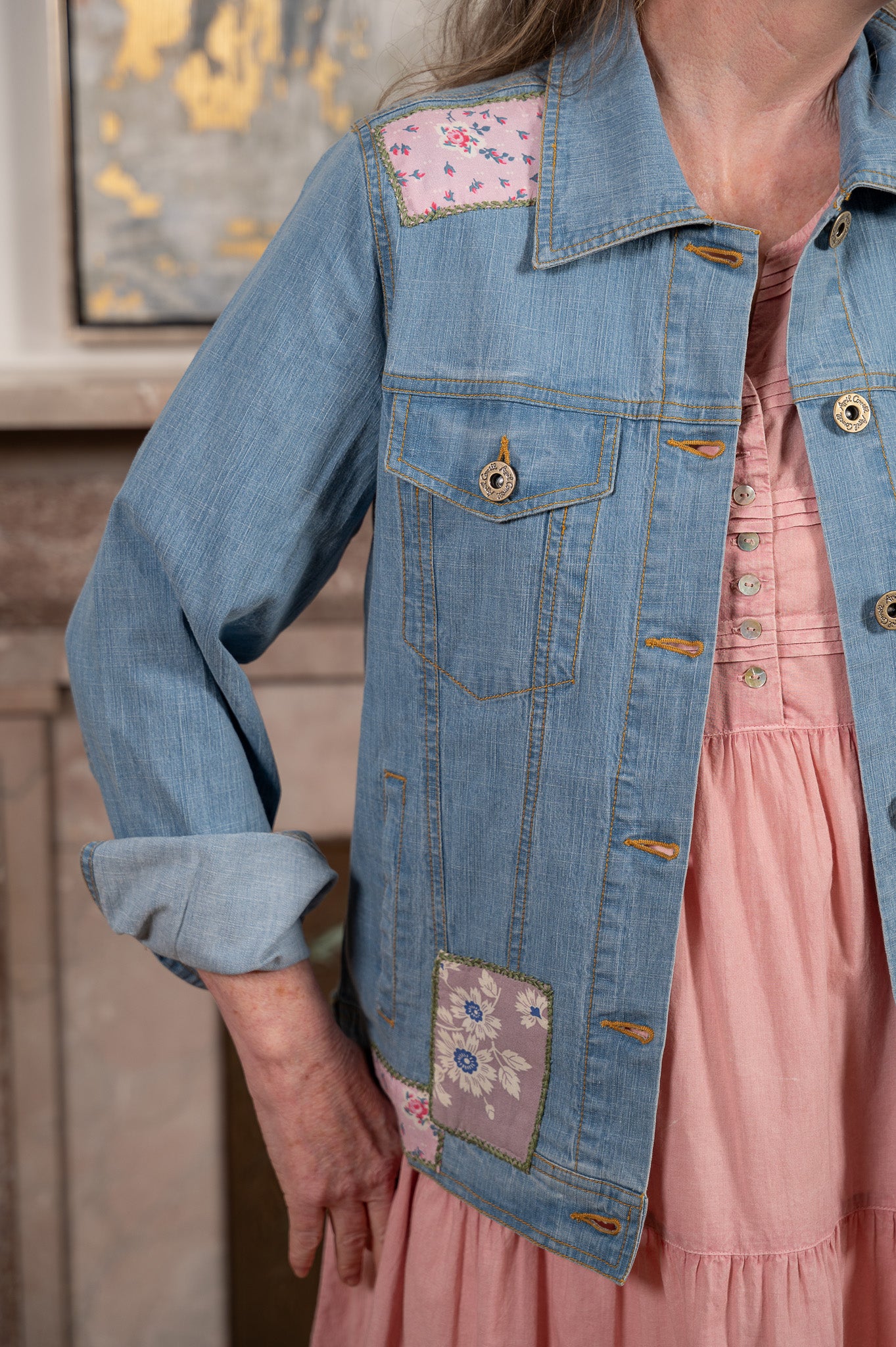 The Patchwork Wanderer Denim Jacket