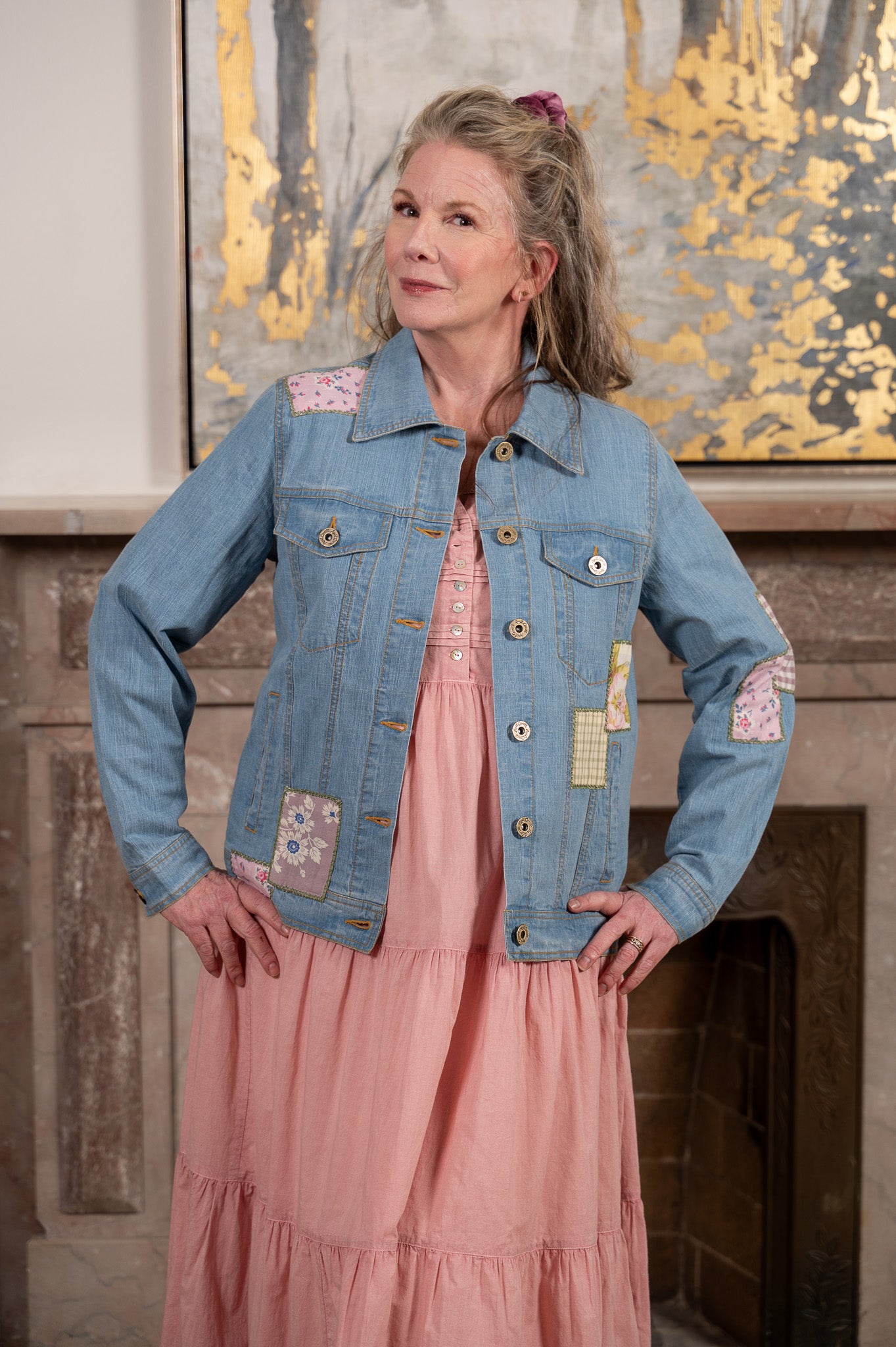 The Patchwork Wanderer Denim Jacket