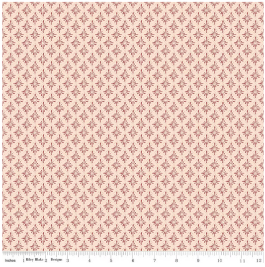 Daybreak on the Prairie Peach Geo, Fabric by the Yard