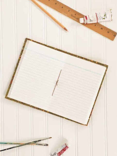 Mary Striped Blank Journal in Antique Floral