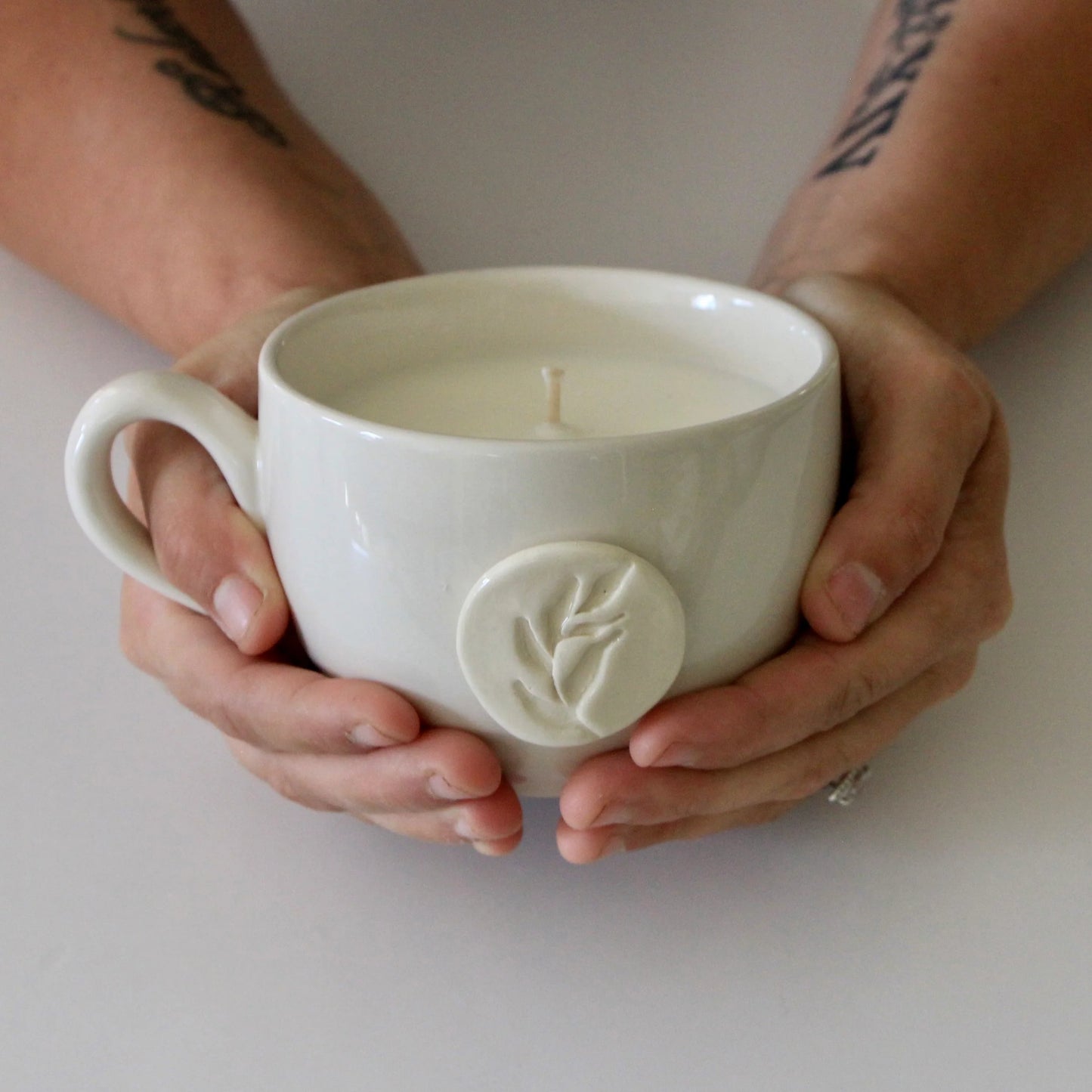 Olive Embrace Candle Mug, Sea Salt Scent