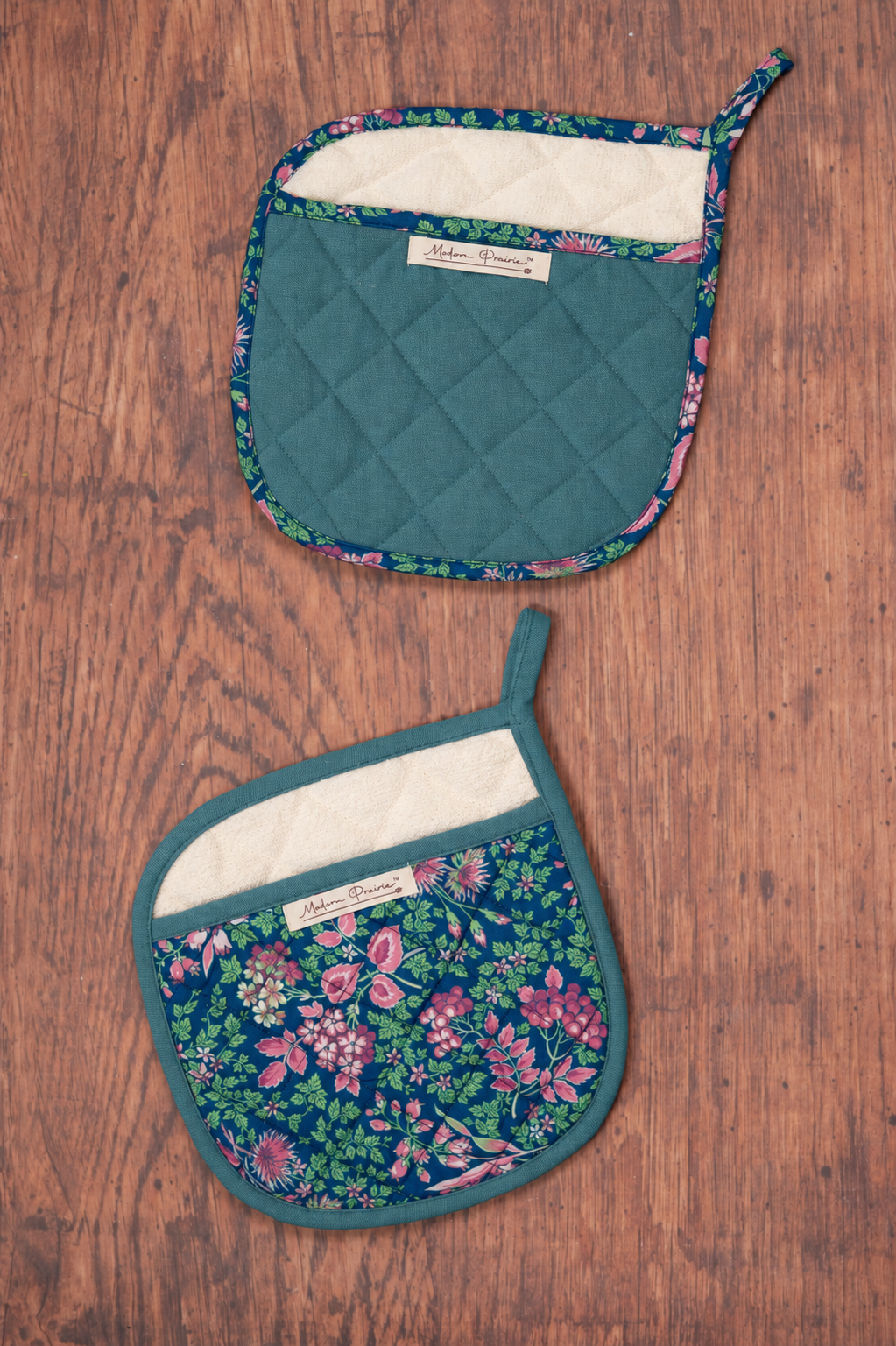 Prairie Essentials Pocket Potholders in Forest, Set of 2