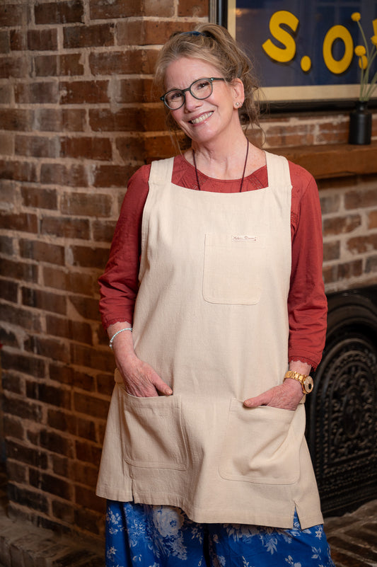 Prairie Kitchen Apron in Natural