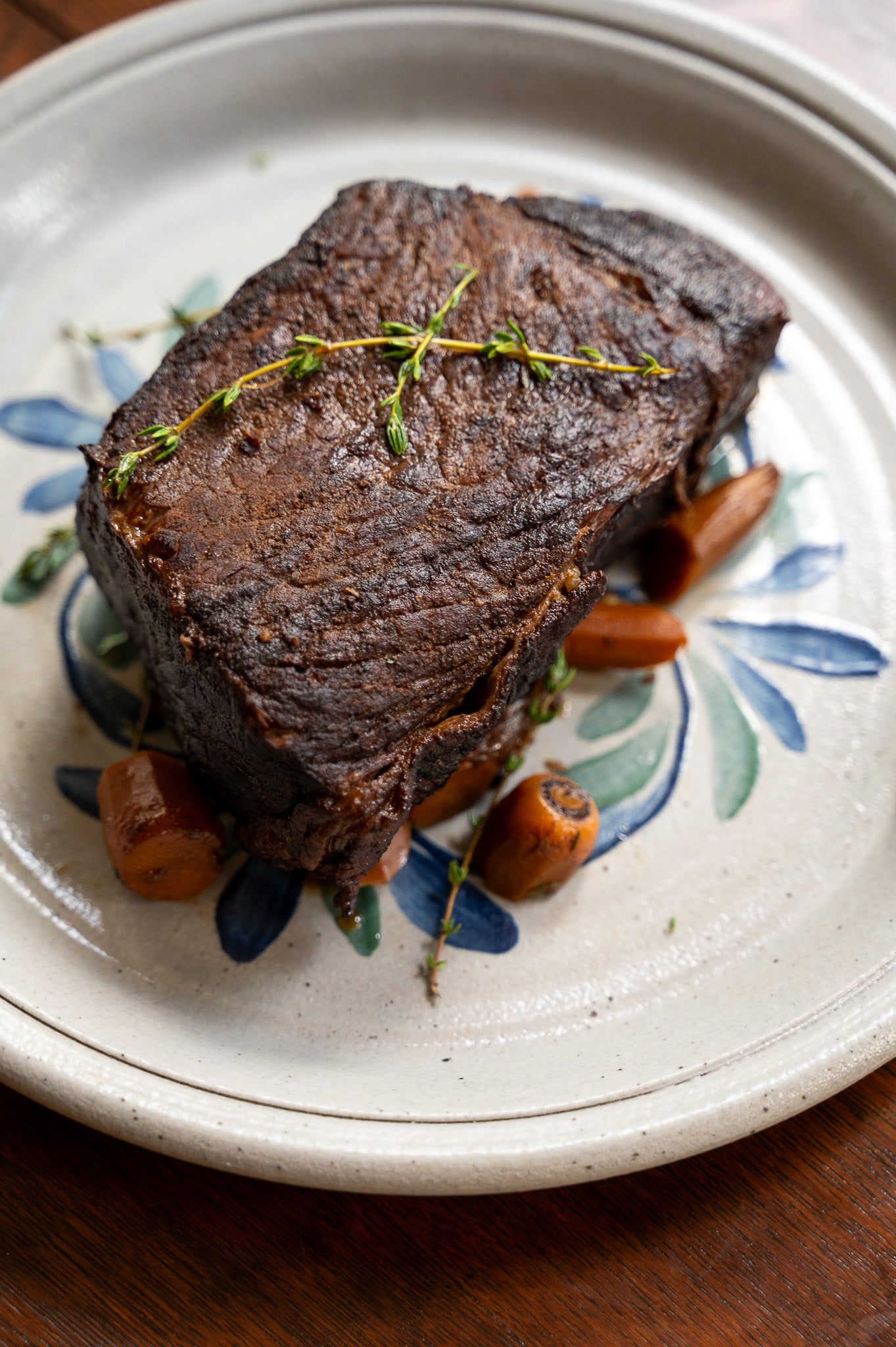 Prairie Floral Ceramic Handled Serving Platter