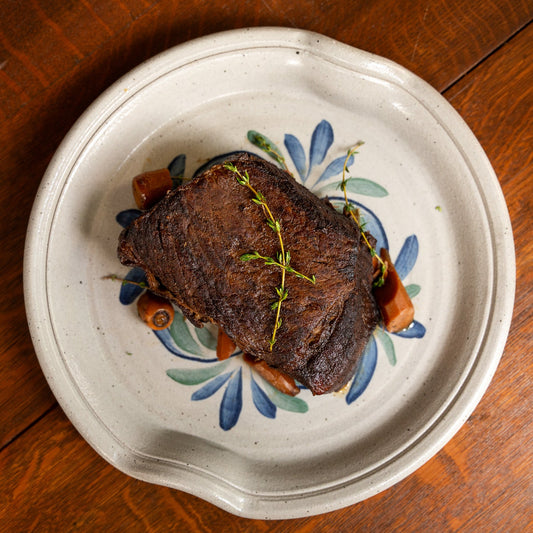 Prairie Floral Ceramic Handled Serving Platter