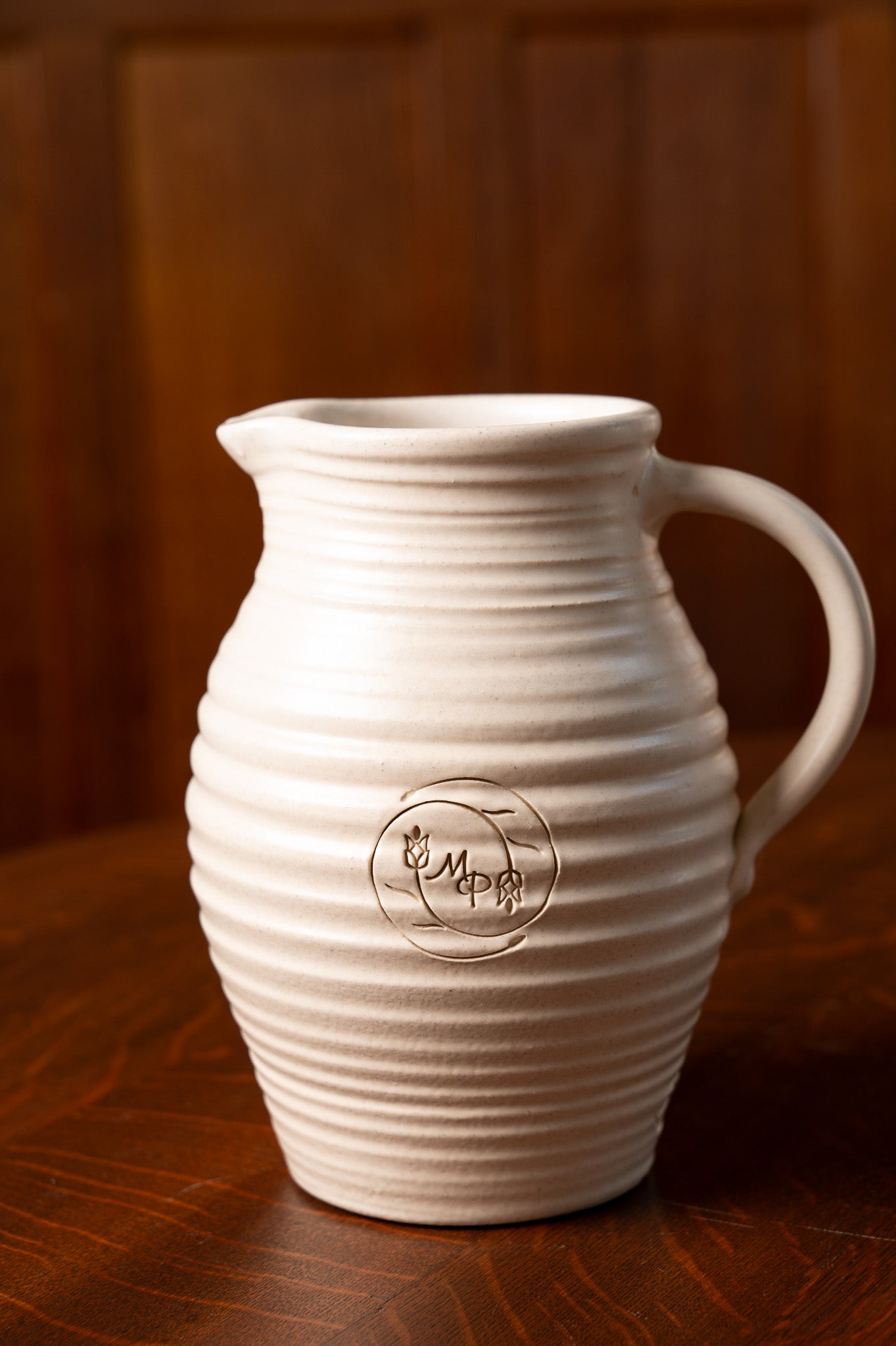 Modern Prairie Signature Impression Carafe in Prairie Linen