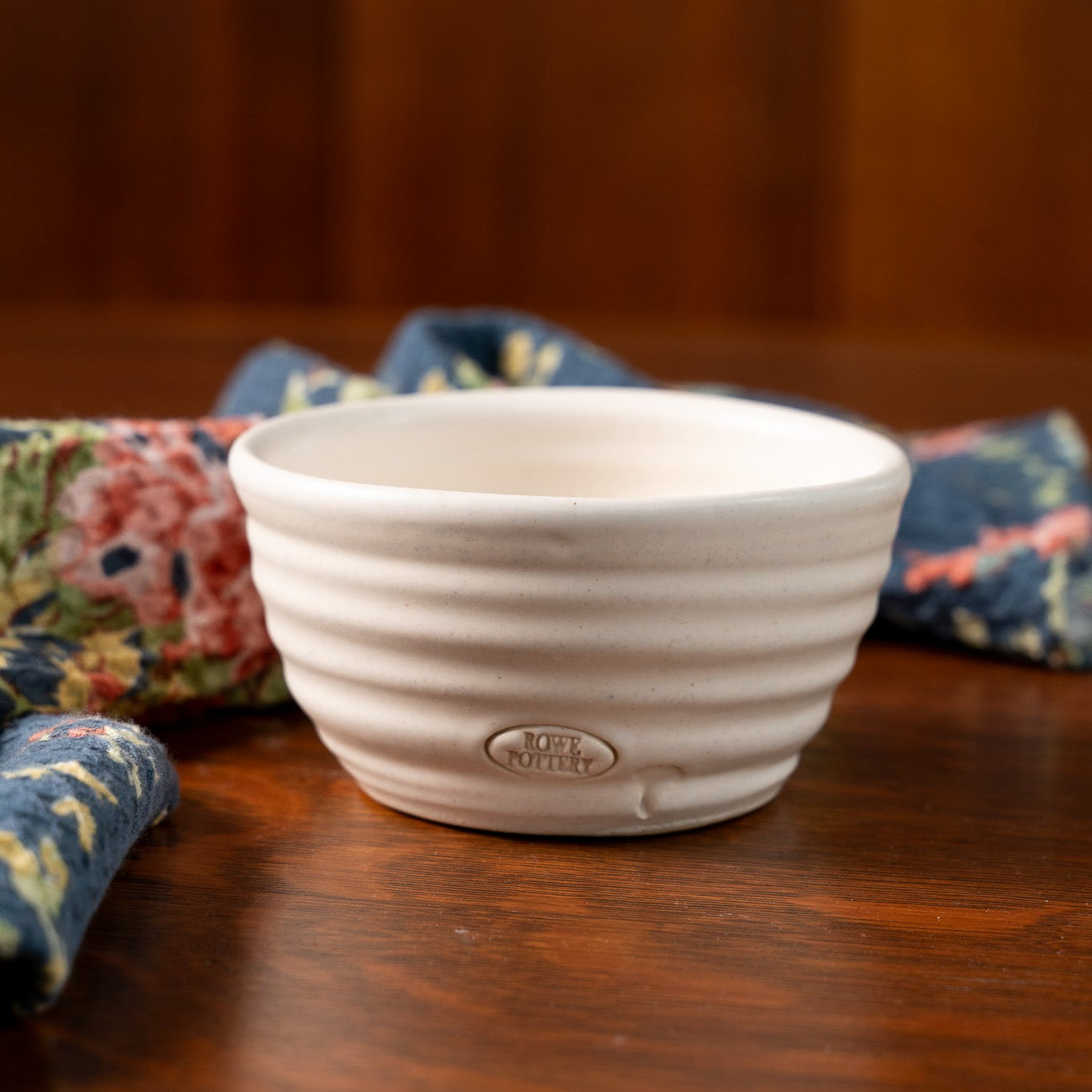 Let's Dip Again Small Ridges Bowl in Prairie Linen