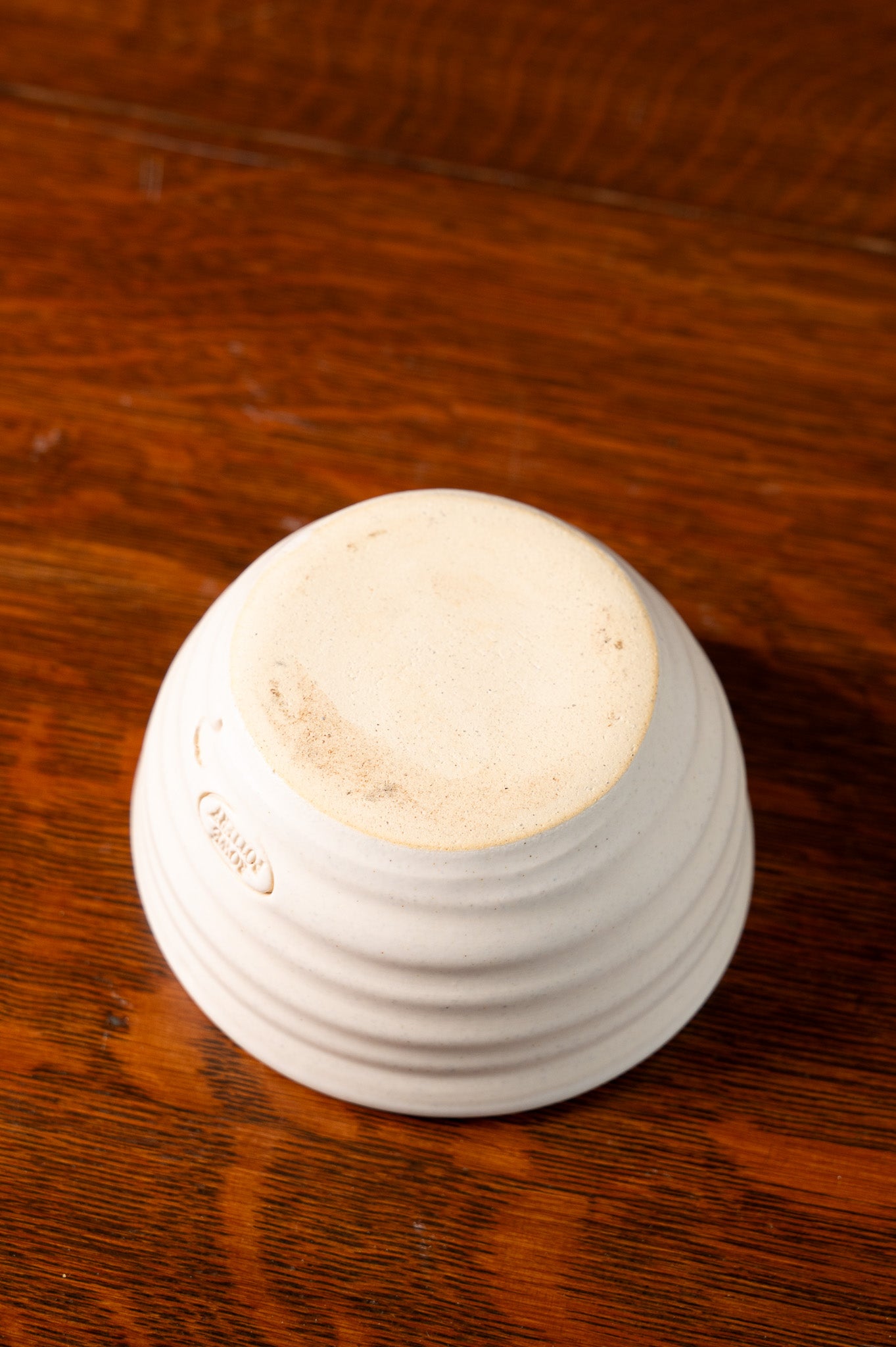 Let's Dip Again Small Ridges Bowl in Prairie Linen