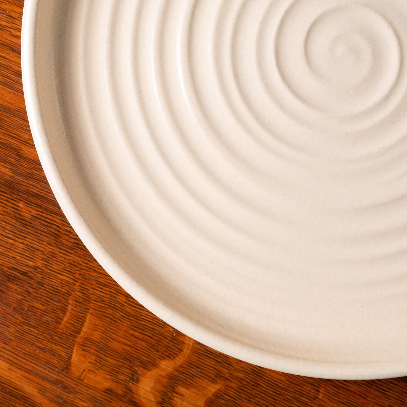 Prairie Linen Large Ridges Platter