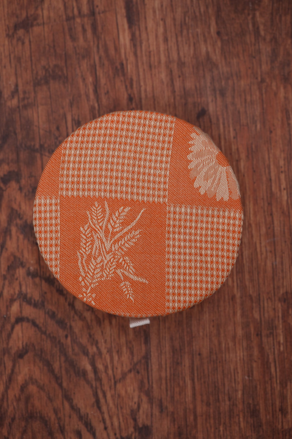 Prairie Kitchen Jacquard Bowl Covers in Warm, Set of 3