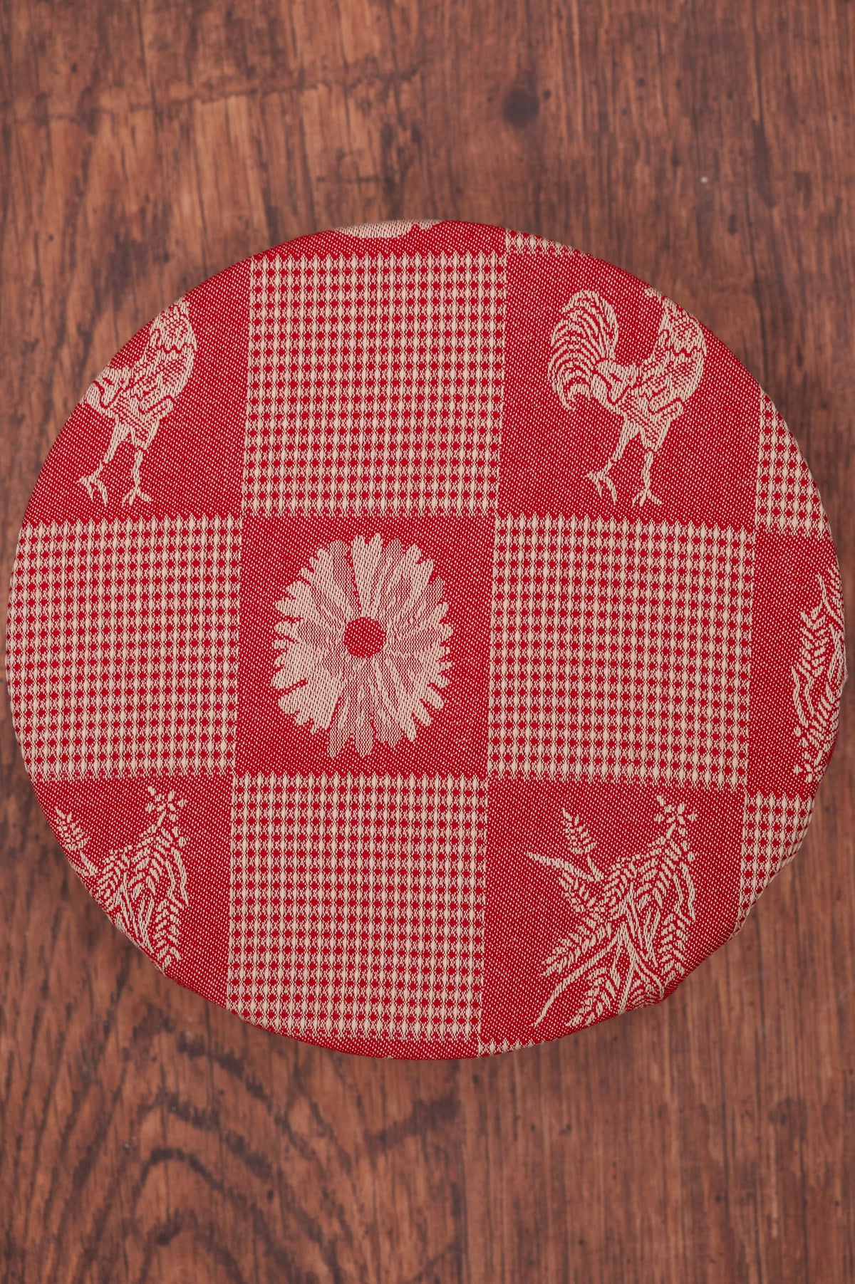 Prairie Kitchen Jacquard Bowl Covers in Warm, Set of 3