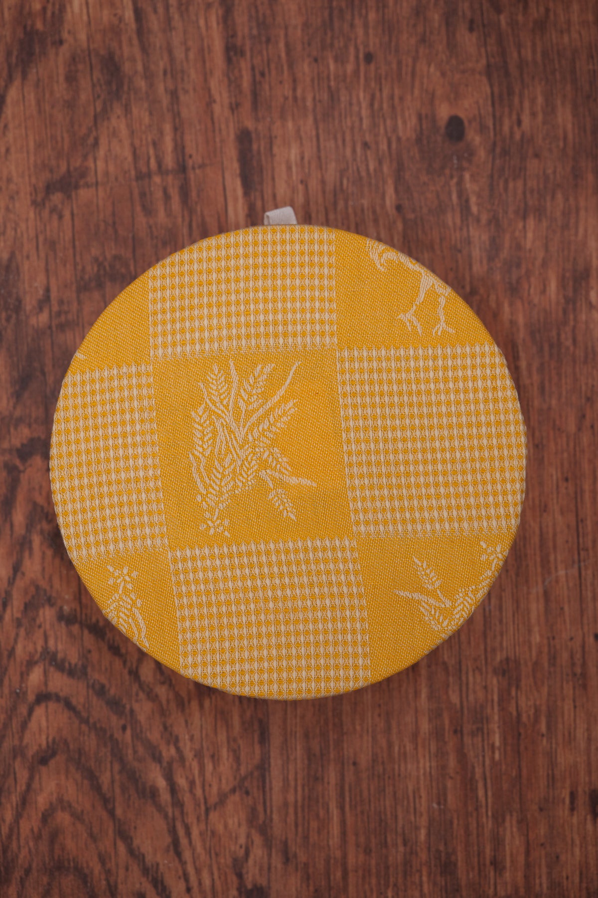 Prairie Kitchen Jacquard Bowl Covers in Warm, Set of 3