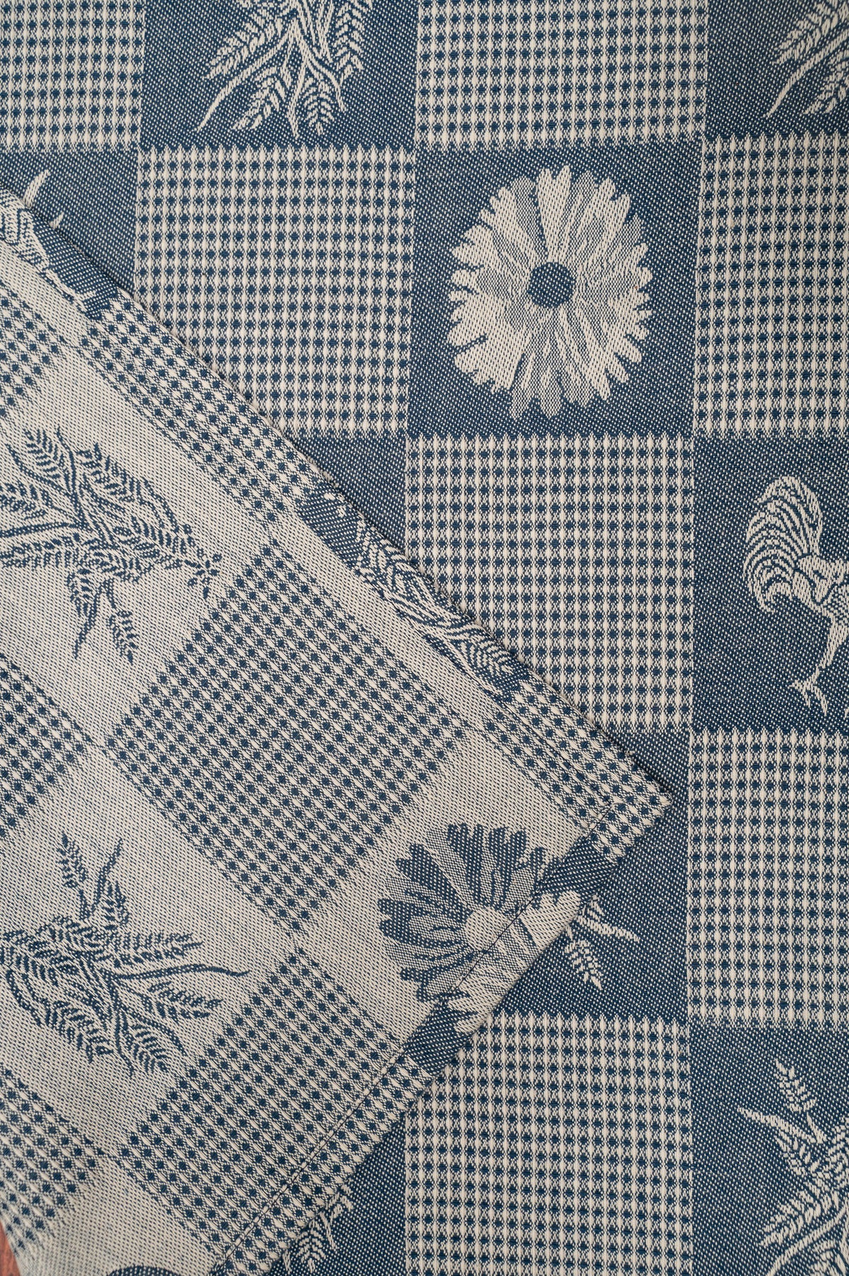 Prairie Kitchen Jacquard Tea Towels in Cool, Set of 3