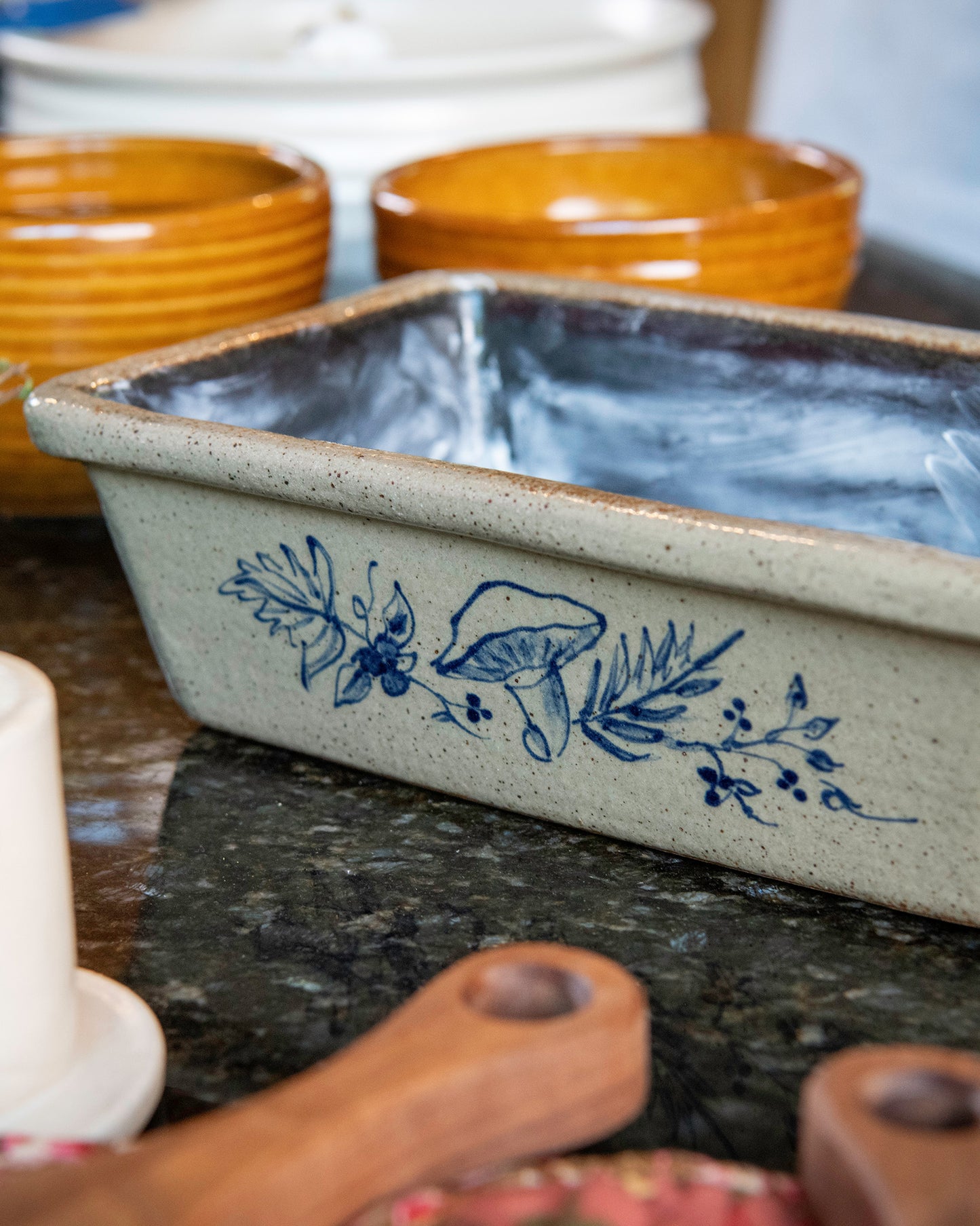 Fall Harvest Ceramic Loaf Pan