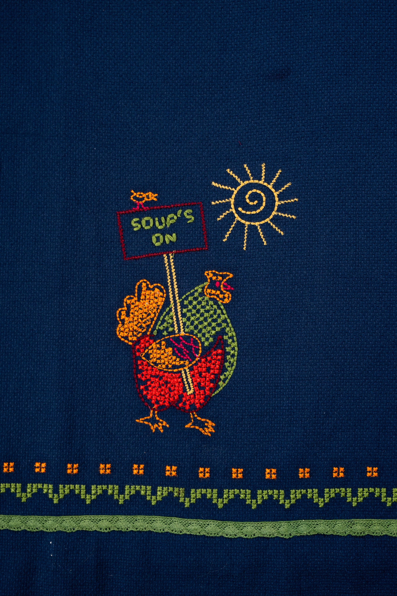 Farm Fresh Embroidered Tea Towels, Set of 2