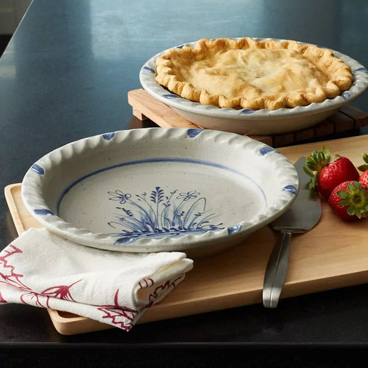 Wildflower Ceramic Pie Plate