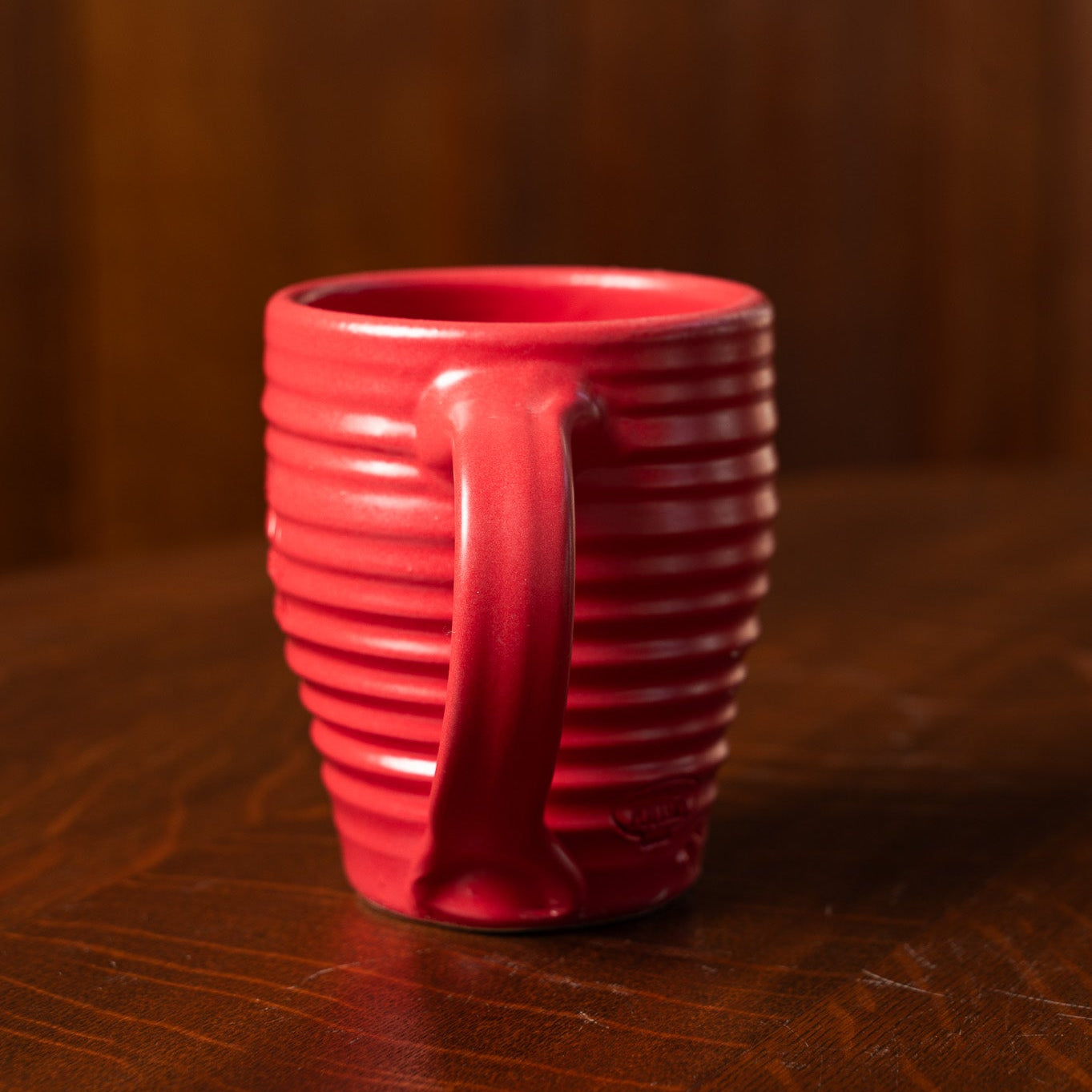 Modern Prairie Signature Impression Mug in Ruby Red
