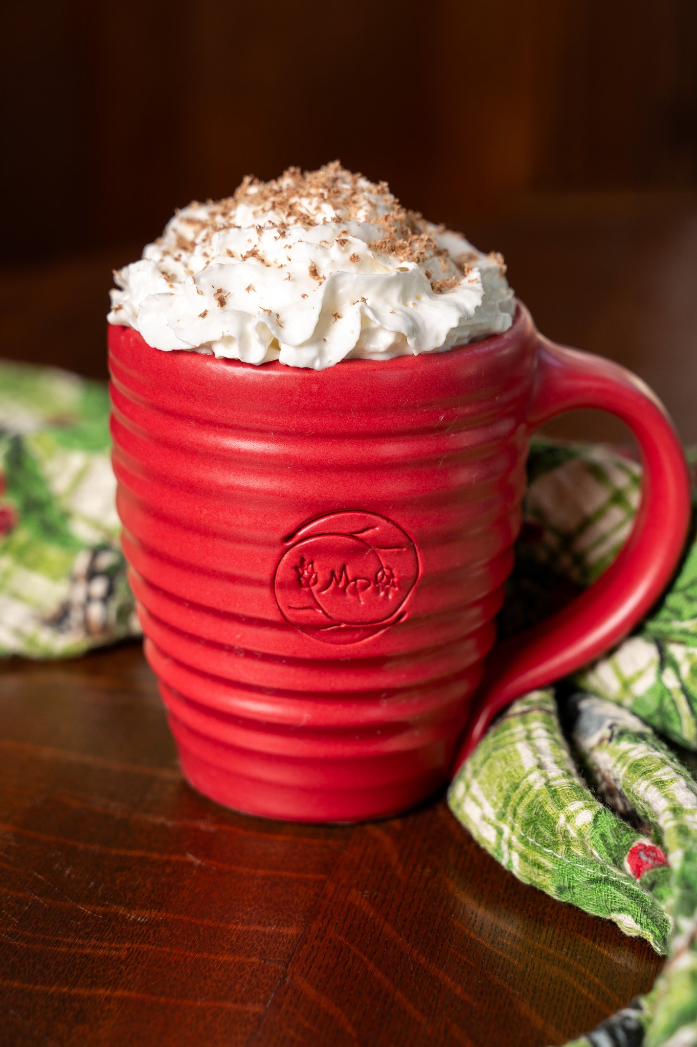 Modern Prairie Signature Impression Mug in Ruby Red