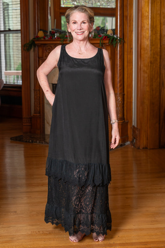 Camile  Slip in Black