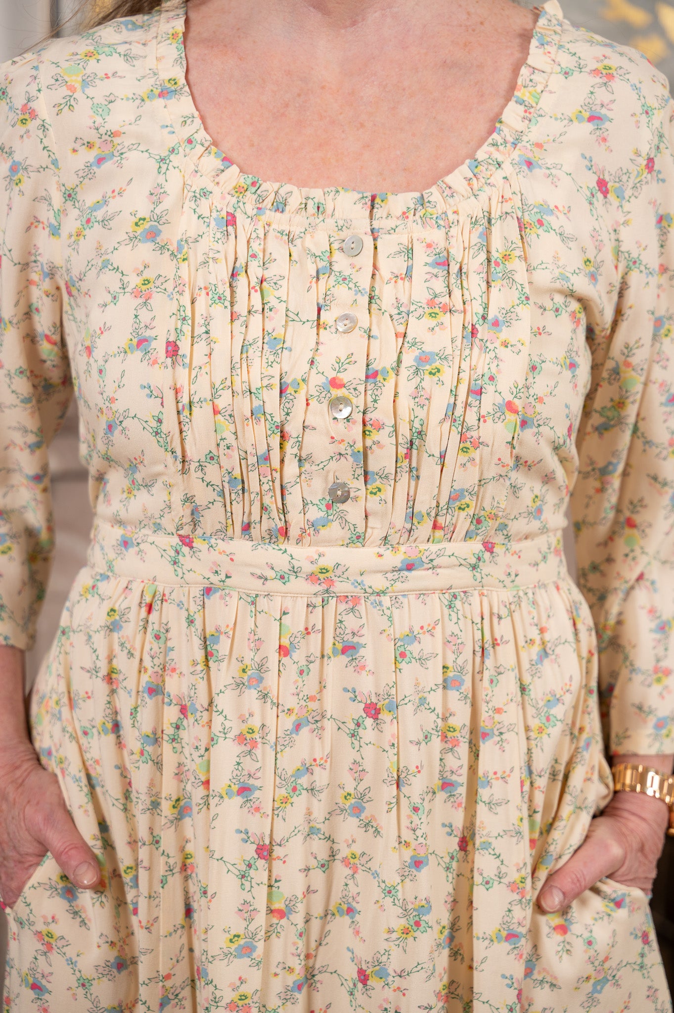 Samantha Laura Dress | April Cornell 3/4 Sleeve - Modern Prairie Inc.