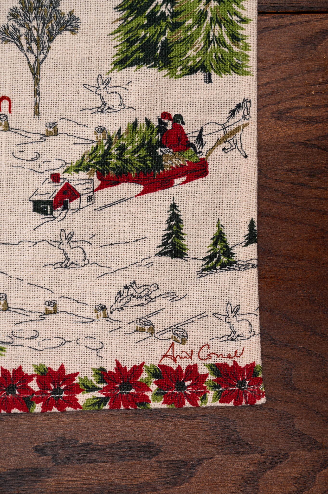 Short Bread Cookies Watercolor Tea Towel