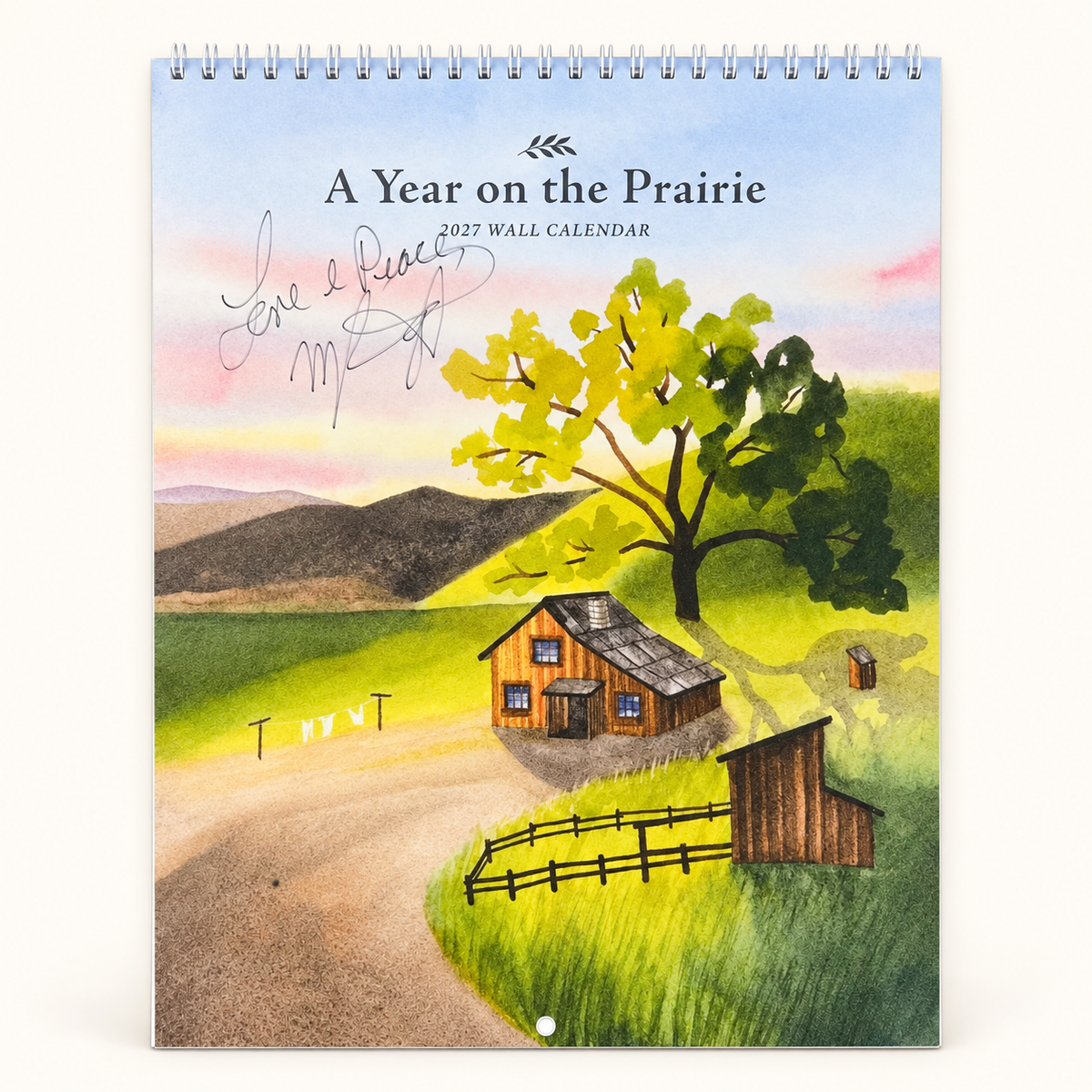 Signed by Melissa: A Year on the Prairie Wall Calendar - 2027