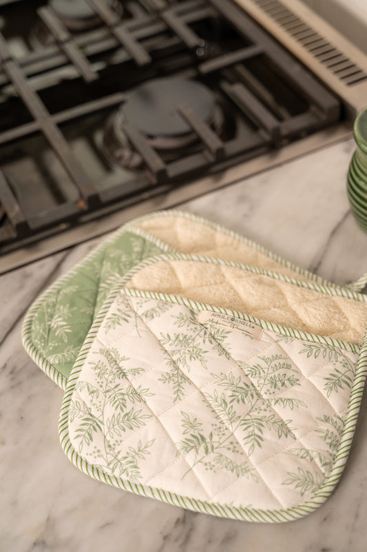 Fern Pocket Potholder, Set of 2