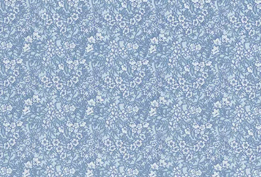 Daybreak on the Prairie Blue Spring Floral, Fabric by the Yard